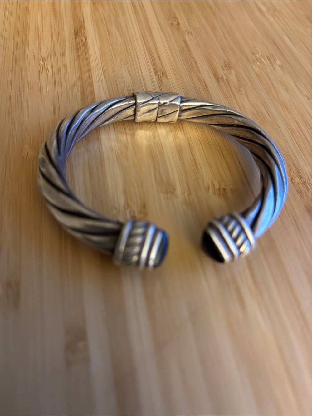 Silpada Hinged Cuff Bracelet

Men's Silver-Tone Twisted Cuff Bracelet